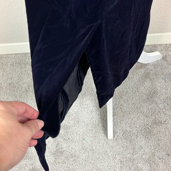 VTG Velvet Dress 10 Lace Neck Victorian Whimsygoth Edwardian McClintock 90s - Picture 6 of 12